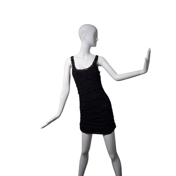 Y2K Vintage Womens Small Moda International Victoria's S Whimsigoth Lace Dress - Picture 9 of 12